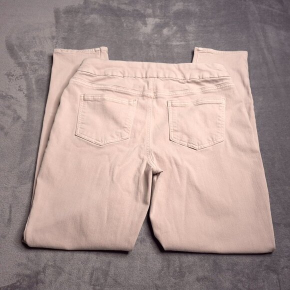 Chico's Womens Pull-On Jegging Ankle Jeans 8T (1) Beige Mid Rise Stretch - Picture 2 of 8